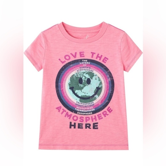 Other - GRAPHIC tee in pink. Size 6-7yr old. NWT